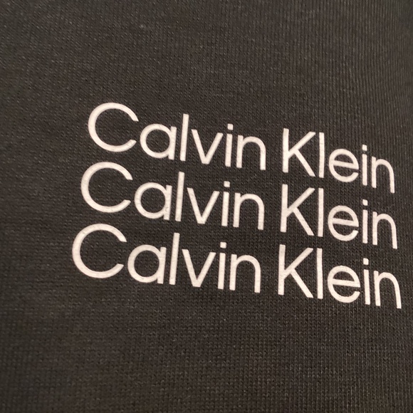CALVIN KLEIN PERFORMANCE Triple Logo Cotton Blend Sweatshirt, size M - Picture 7 of 10